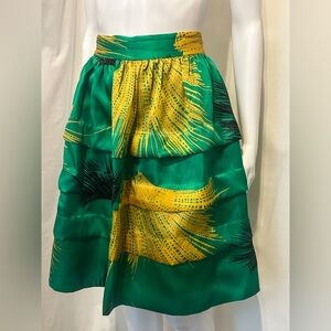 Anthropologie Sariah Sz 6 Silk Skirt Whimsical Fairycore Tropical Boho Retro